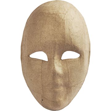 Helmaske Creativ Company av Pappmaché 23x16 cm 1 stk