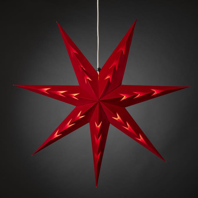Adventsstjerne Gnosjö Konstsmide 5953 Fløyel 78 cm