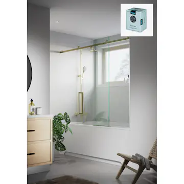 Baderomspanel Fibo 2487-M6060S Bianco Marble med Monteringsskruer