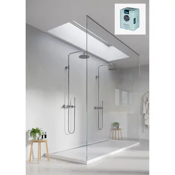 Baderomspanel Fibo 2487-M6080S Bianco Marble med Monteringsskruer