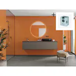 Baderomspanel Fibo 2122-M0830 Orange med Monteringsskruer