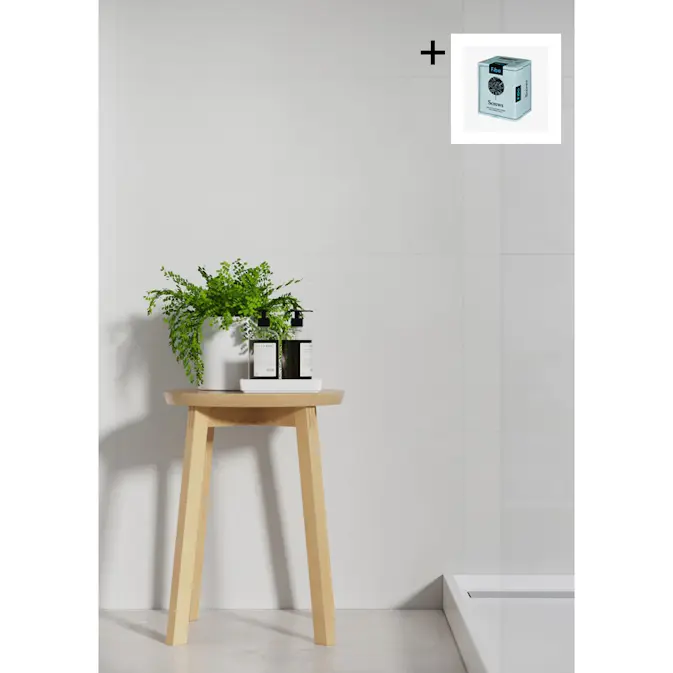 Baderomspanel Fibo 2145-TM6030 Grey Cement med Monteringsskruer