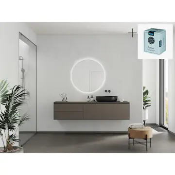 Baderomspanel Fibo 2487-M10 Bianco Marble med Monteringsskruer