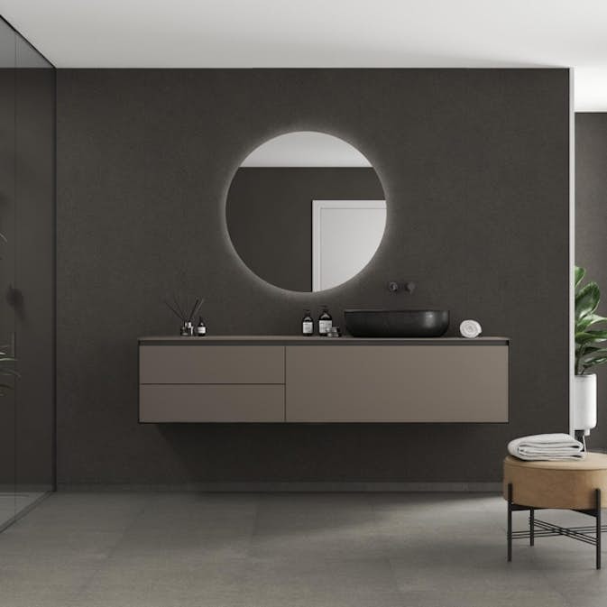 Baderomspanel Fibo 4003-M10 Grey Terrazzo