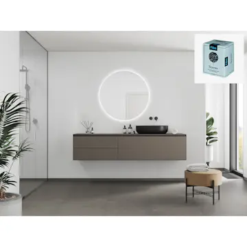 Baderomspanel Fibo 5091 M78 Athen White med Monteringsskruer