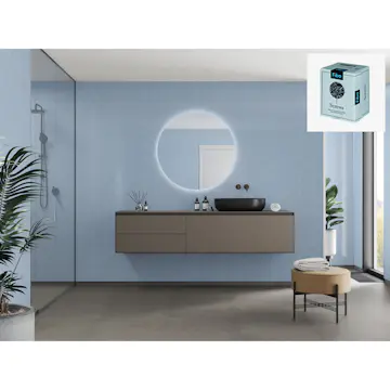 Baderomspanel Fibo 5203-M78 Frozen Blue med Monteringsskruer