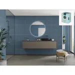 Baderomspanel Fibo 6274-M0830 Dusty Blue med Monteringsskruer