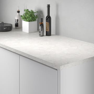 Benkeplate Fibo Laminat 157 Terrazzo Creme