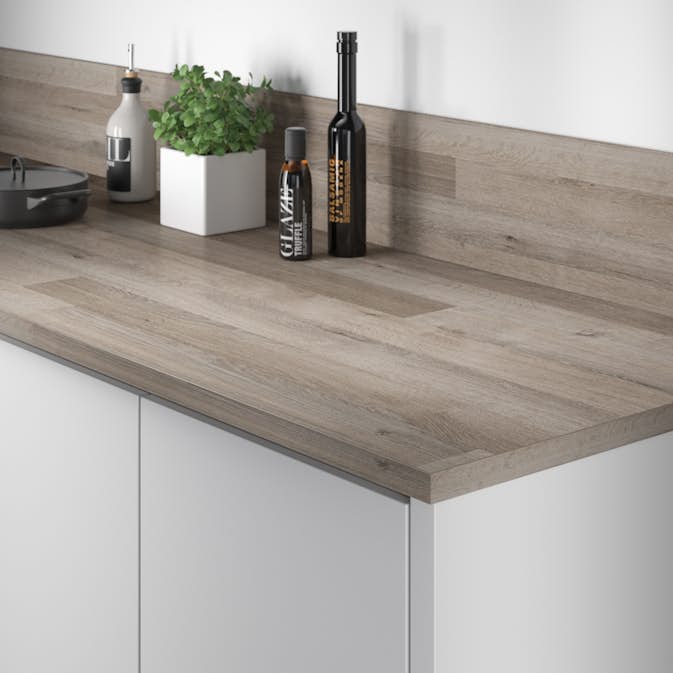 Benkeplate Fibo Laminat 391 Oak Dark