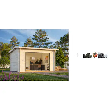 Hagestue Palmako Ines 11,1 m2 med Papp, Spiker og SBS Takbelegg