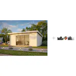 Hagestue Palmako Lea 19,4 m2 med Papp, Spiker og SBS Takbelegg