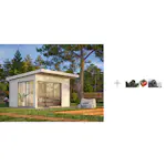 Hagestue Palmako Andrea 11,2 m2 med Papp, Spiker og SBS Takbelegg