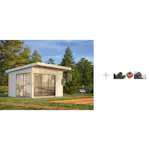 Hagestue Palmako Andrea 11,2 m2 med Papp, Spiker og SBS Takbelegg