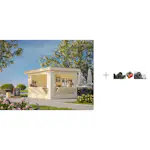 Kiosk Palmako Lenna 8,3 m2 Set 305 med Papp, Spiker og SBS Takbelegg