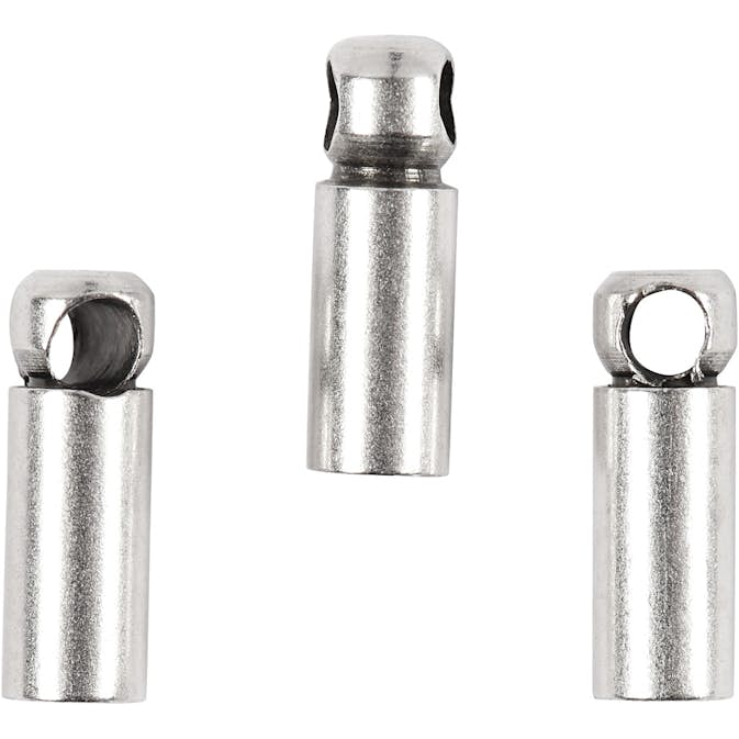 Enderør Creativ Company Forsølvet 8x2 mm 10 stk/1 Pk