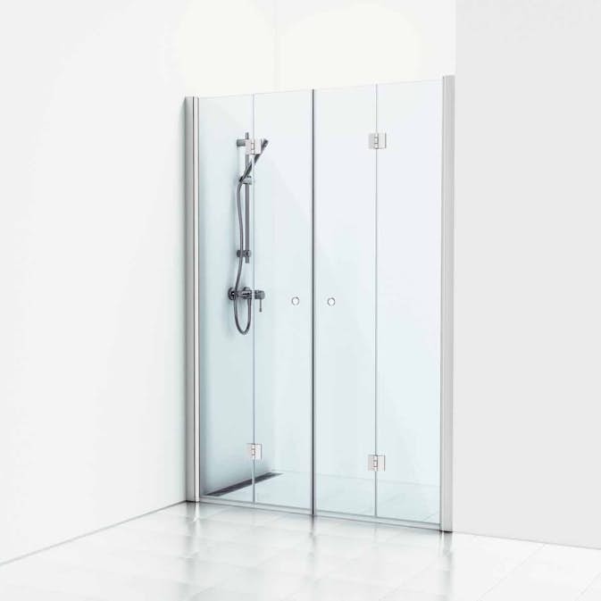 Dusjdør Svedbergs Skoga Dobbel Foldenisje