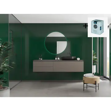 Baderomspanel Fibo 5231-M00 Bottle Green med Monteringsskruer