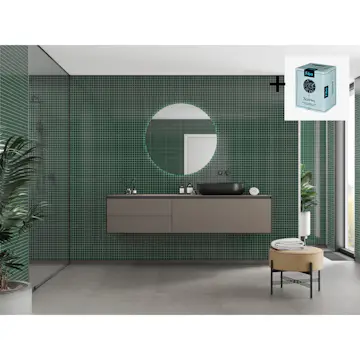 Baderomspanel Fibo 5231-M0303 Bottle Green med Monteringsskruer