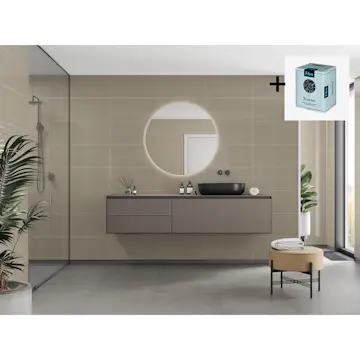 Baderomspanel Fibo 6233-M6030 Beige med Monteringsskruer