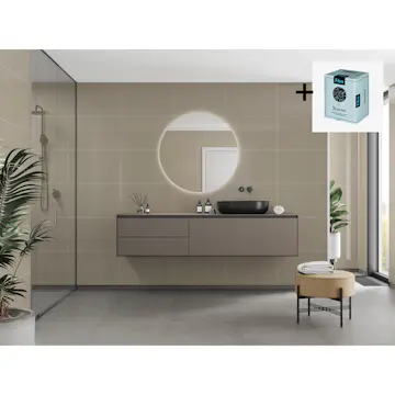 Baderomspanel Fibo 6233-M6040 Beige med Monteringsskruer