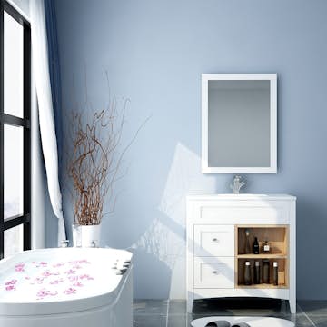 Speil Sunwind Aurora Hvit