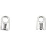 Enderør Creativ Company Forsølvet Metall med Øye for Montering av Lås 1 Pk