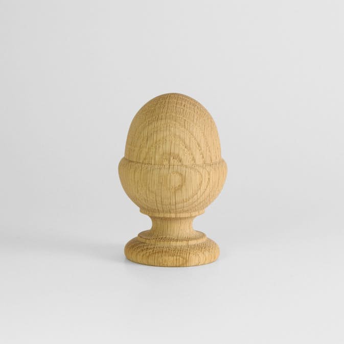 Endeknott Herrljunga Ledstångsfabrik Dreiet K19 Eik