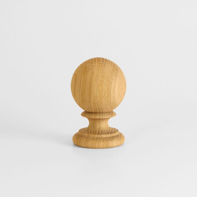 Endeknott Herrljunga Ledstångsfabrik Dreiet K9 Eik