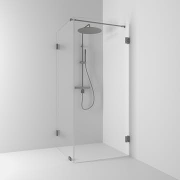 Dusjhjørne Svedbergs 180° Rett/Fast