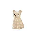 Lysdekorasjon Gnosjö Konstsmide Sittende Hund Akryl 33cm LED