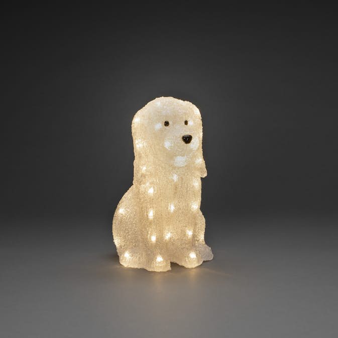 Dekorasjonsbelysning Gnosjö Konstsmide Hund Akryl 31cm 40 Led