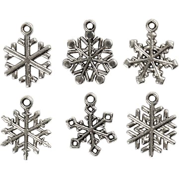 Anheng Creativ Company Snøkrystaller Hull 1,5 mm 18 deler