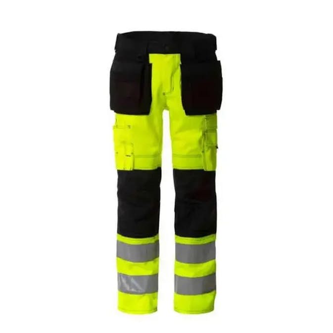Arbeidsbukse Strakofa Synlig Plus kl 2 Påsydd Refleks Lang