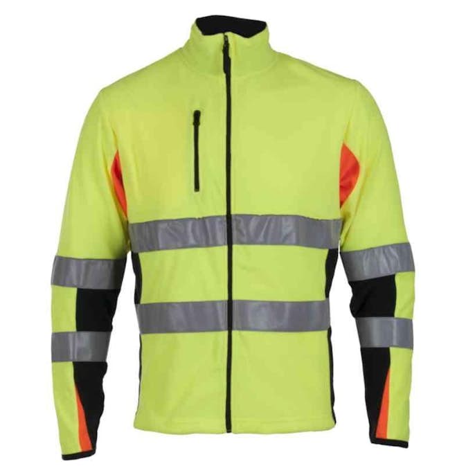 Microfleecejakke BS Bergset HiVis Kl 2