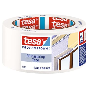 Byggteip Tesa PE 4845 Hvit 33 m x 50 mm