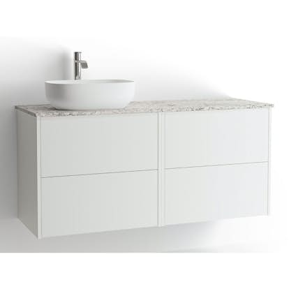 Tvättställsskåp Vedum Mezzo Frame 1200 med 4 Lådor