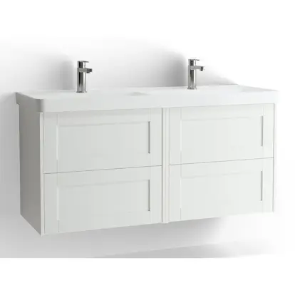 Tvättställsskåp Vedum Mezzo Frame 1200 Dubbel med 4 Lådor