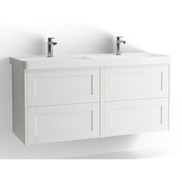 Tvättställsskåp Vedum Mezzo Frame 1200 Dubbel med 4 Lådor