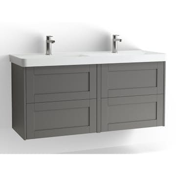 Tvättställsskåp Vedum Mezzo Frame 1200 Dubbel med 4 Lådor