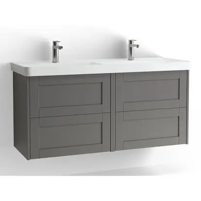 Tvättställsskåp Vedum Mezzo Frame 1200 Dubbel med 4 Lådor