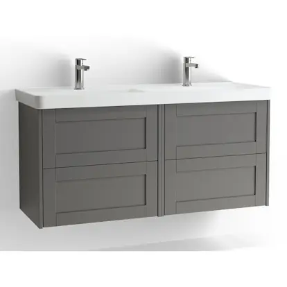 Tvättställsskåp Vedum Mezzo Frame 1200 Dubbel med 4 Lådor