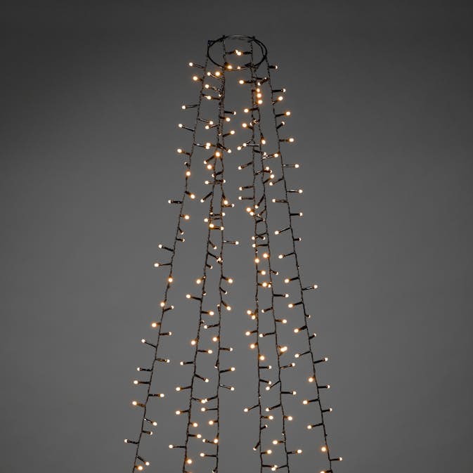 Juletrelys Gnosjö Konstsmide Cluster Frost 110/180x6 30V