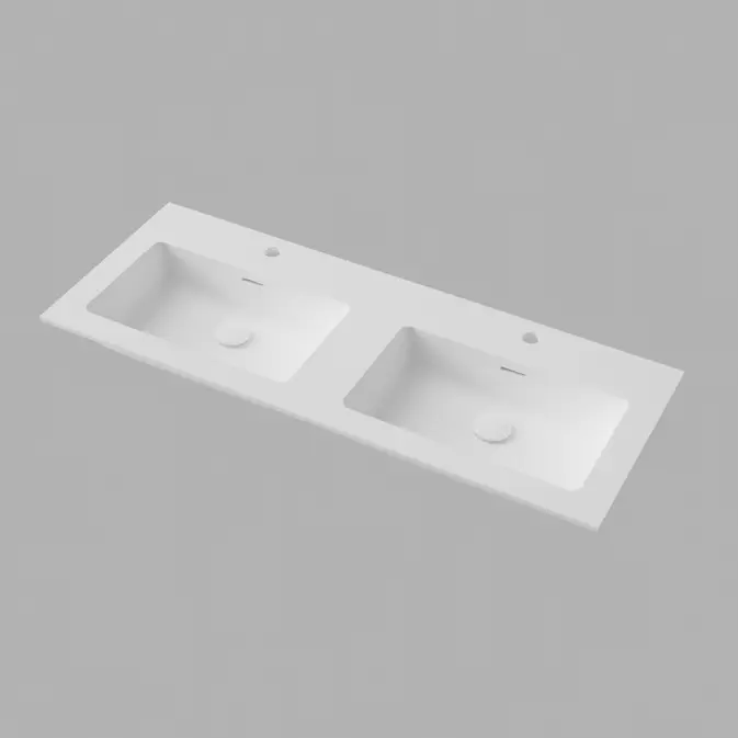 Tvättställ INR Smooth Solid Surface Dubbel