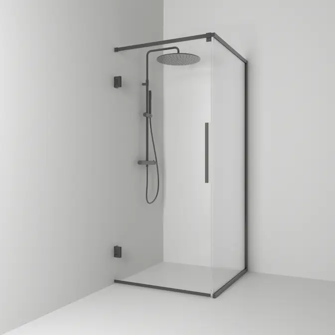 Duschhörn Svedbergs Langfoss Kombi 200 med Linjeglas