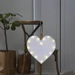 Hengende Dekorasjon Star Trading Milla Hjerte med LED