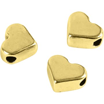 Leddperler Creativ Company Forgylt str 5,5x7 mm Hullstr 1 mm 3 stk/1 Pk