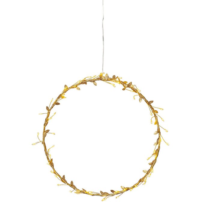 Hengende Dekorasjon Star Trading Krans Winny 28 cm