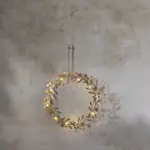 Hengende Dekorasjon Star Trading Holiday Krans med LED