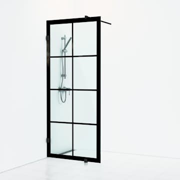 Dusjvegg Svedbergs 180° Rista Fast