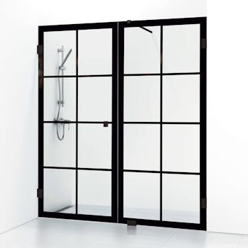 Dusjdør Svedbergs 180° Rista Rett/Fast Kombi